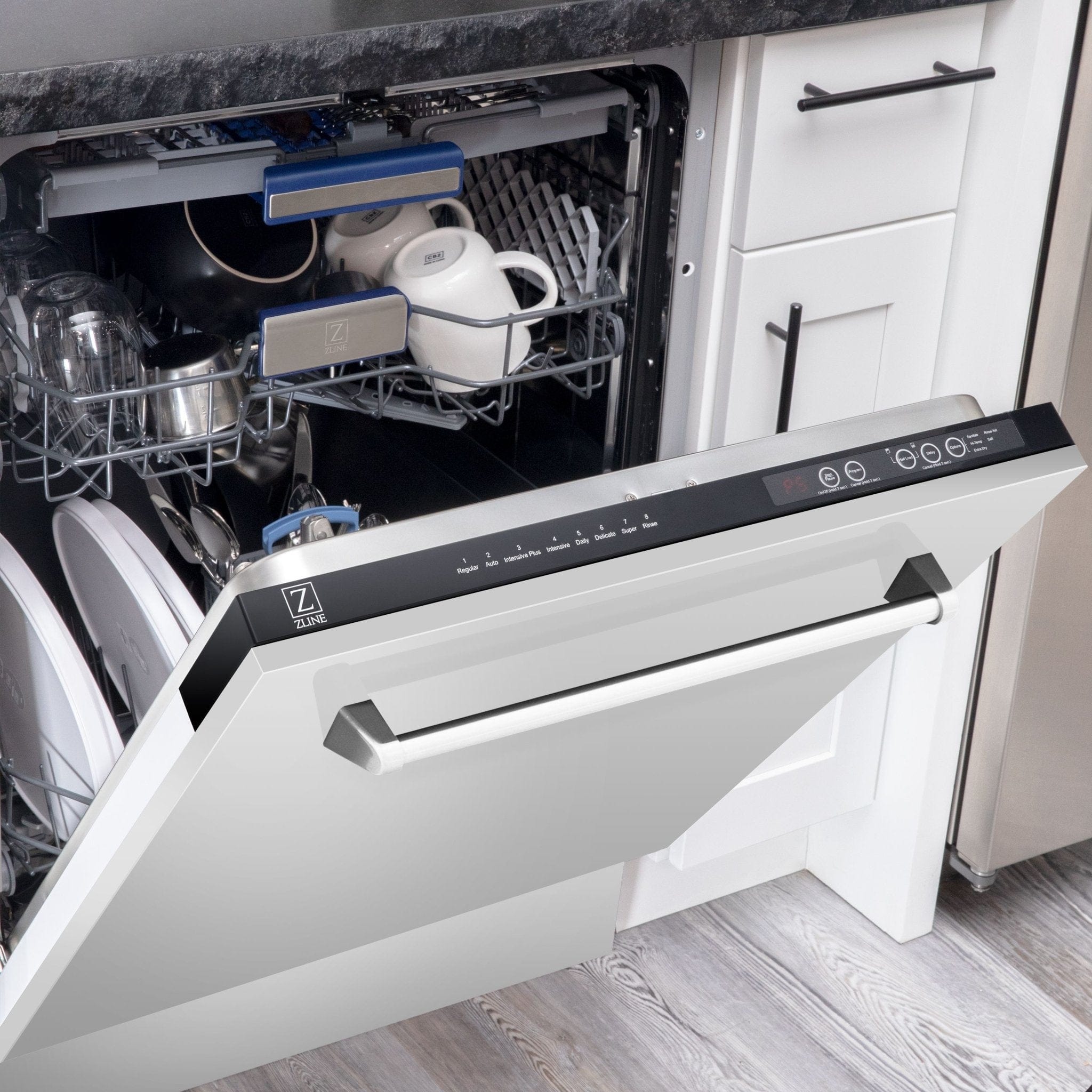 ZLINE 24" Dishwasher in Custom Panel Ready, Stainless Tub, DWV-304-24