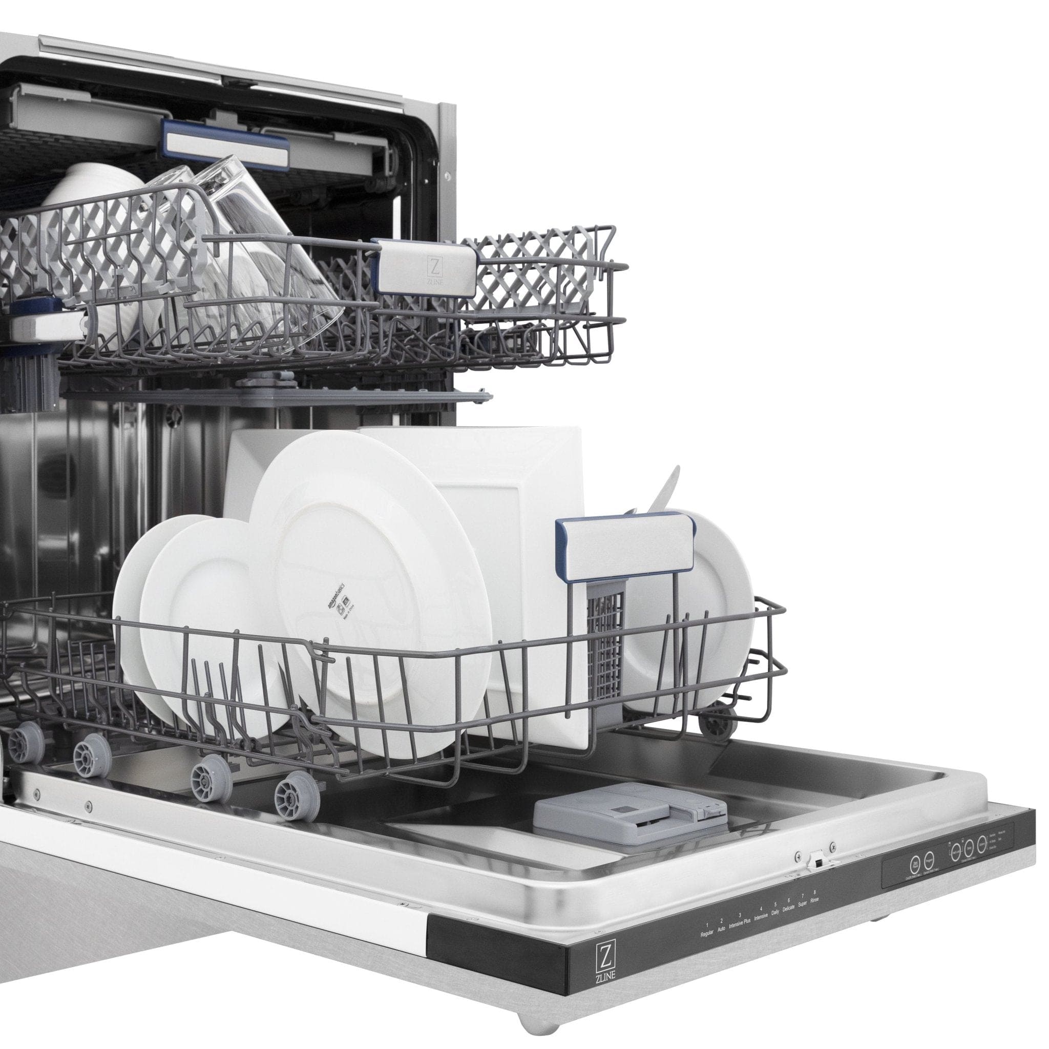 ZLINE 24" Dishwasher in DuraSnow Stainless panel, Stainless Tub, DWV-SN-24