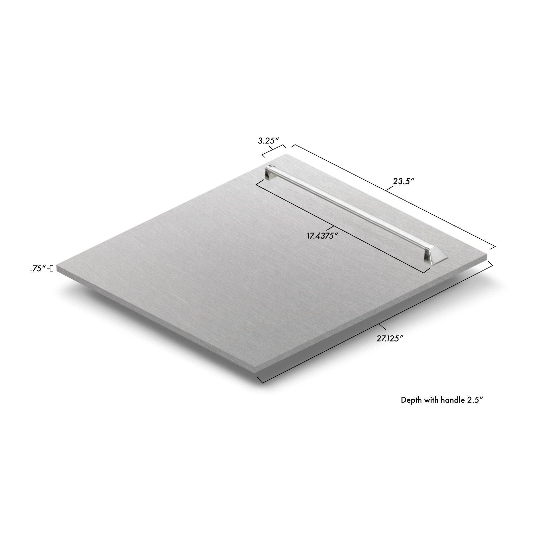 ZLINE 24" Dishwasher in DuraSnow Stainless panel, Stainless Tub, DWV-SN-24