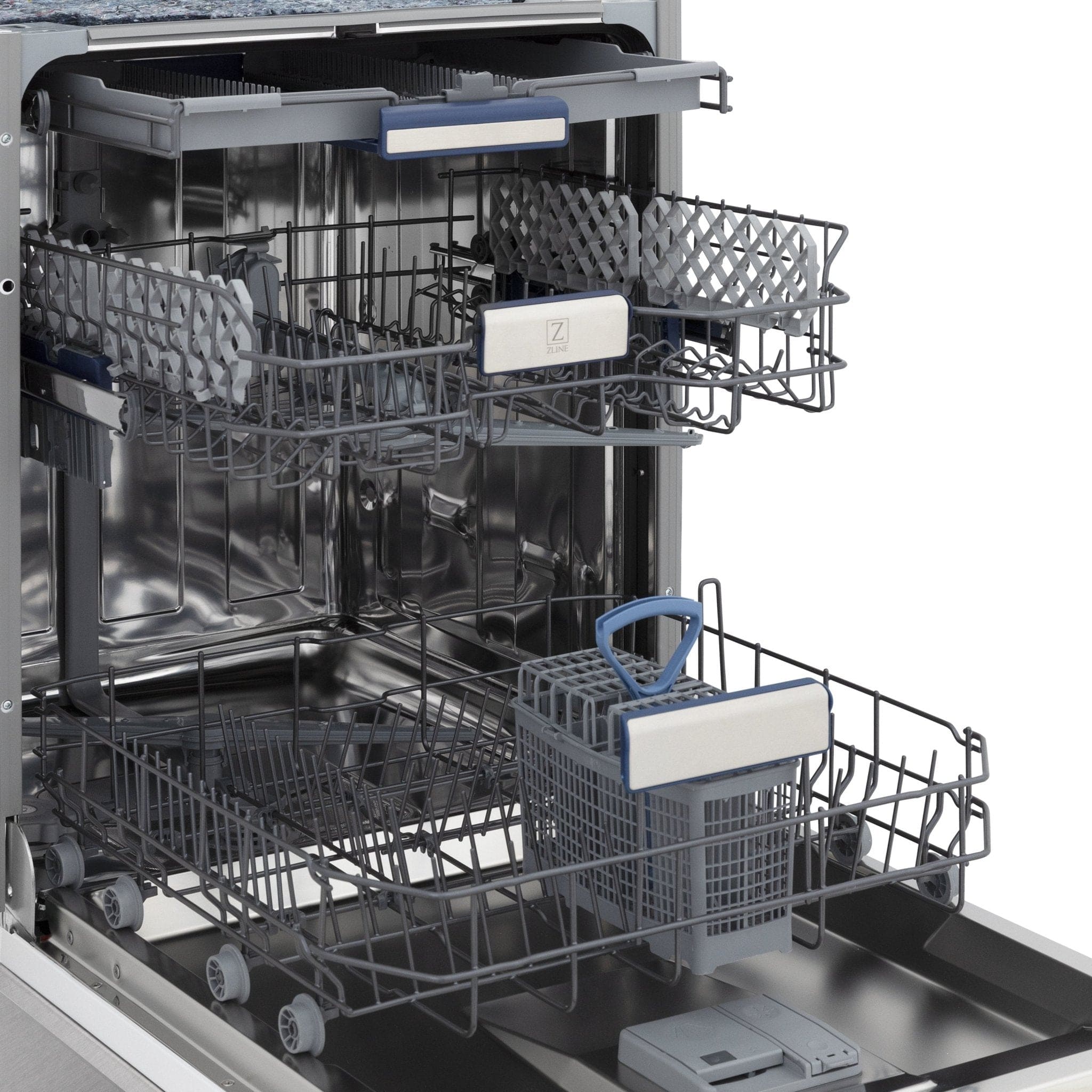 ZLINE 24" Dishwasher in DuraSnow Stainless panel, Stainless Tub, DWV-SN-24