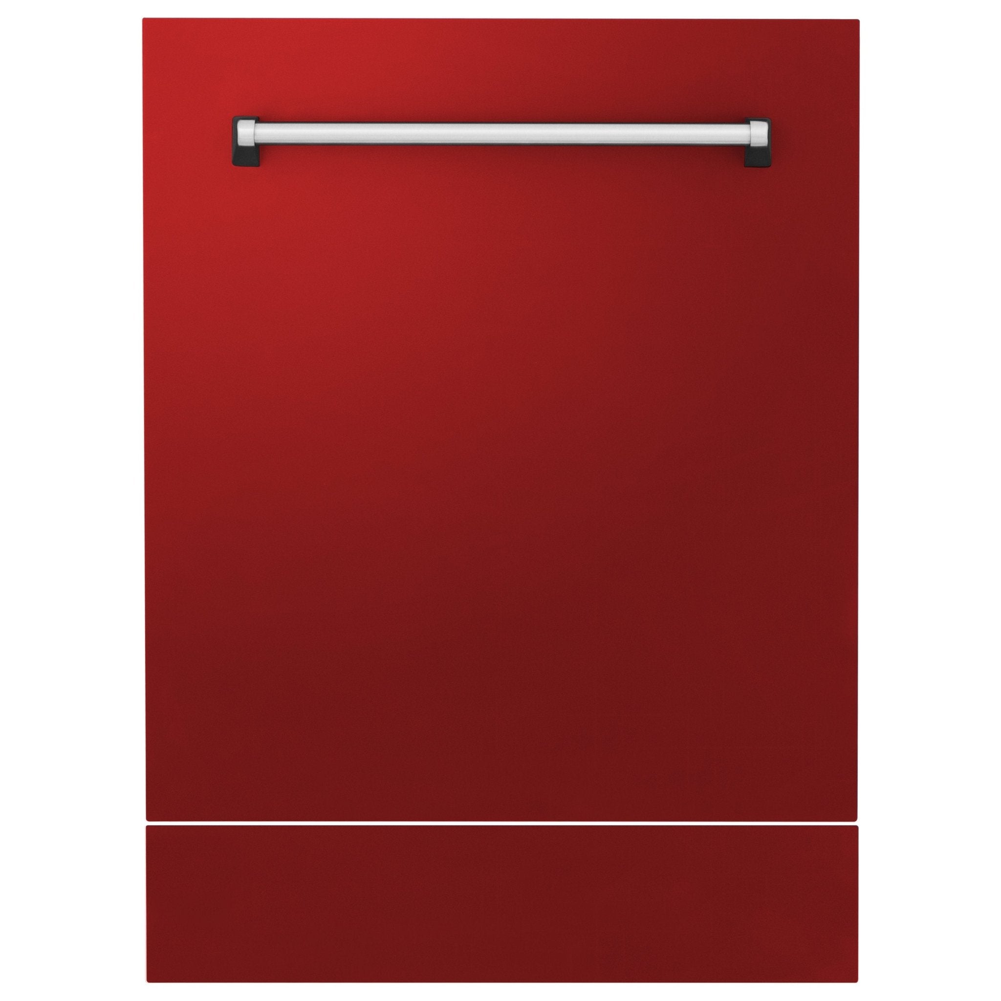 ZLINE 24" Dishwasher in Red Matt panel, Stainless Tub, DWV-RM-24