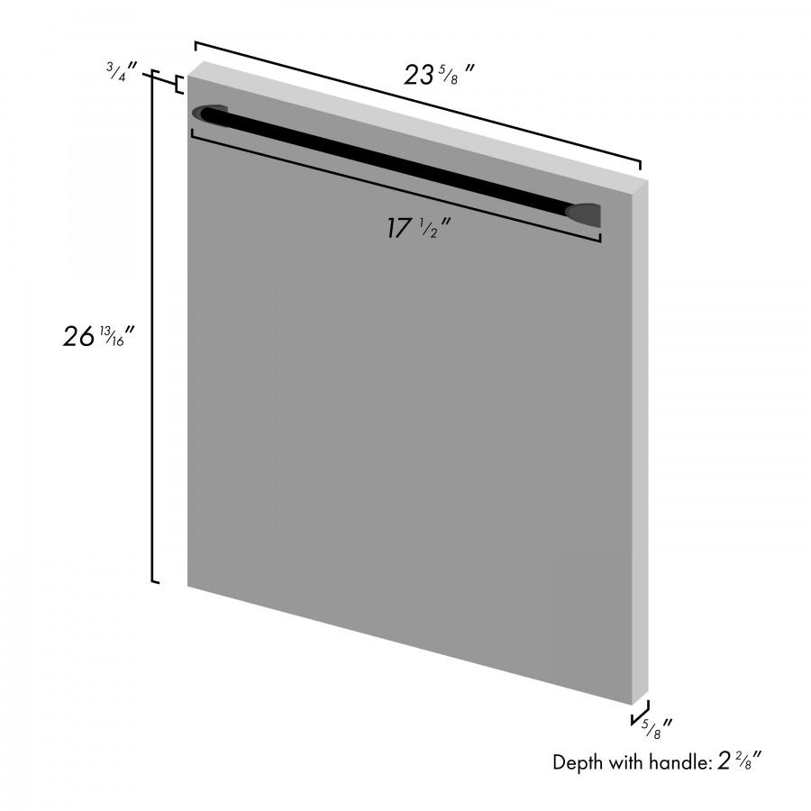 ZLINE 24" Dishwasher in Unfinished Wood with Stainless Steel Tub, DW-UF-H-24