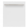 ZLINE 24" Dishwasher in White Matte, Stainless Steel Tub, DW-WM-H-24