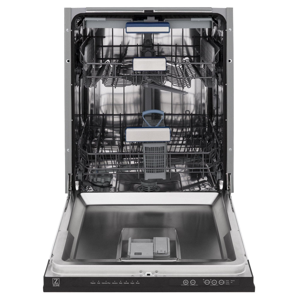 ZLINE 24" Dishwasher, Oil Rubbed Bronze panel, Stainless Tub, DWV-ORB-24