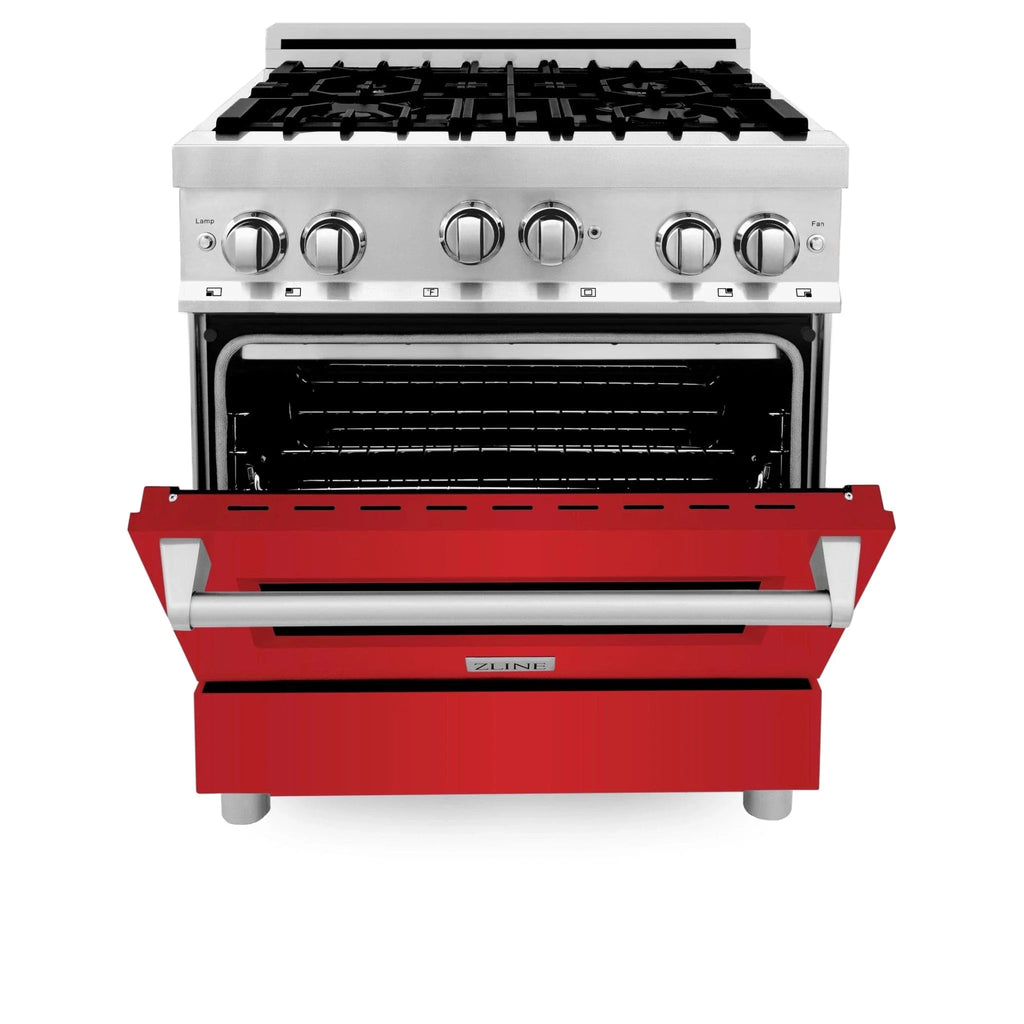 ZLINE 24" Gas Range with Red Gloss door, RG-RG-24