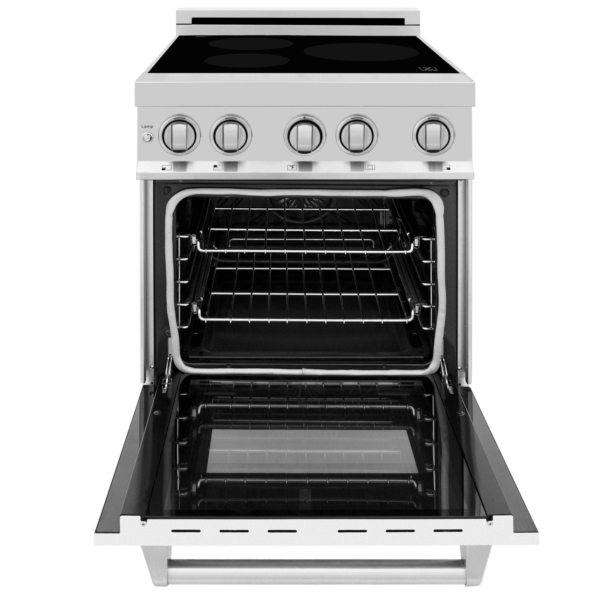 ZLINE 24" Induction Range with a 3 Element Stove and Electric Oven in White Matte RAIND-WM-24