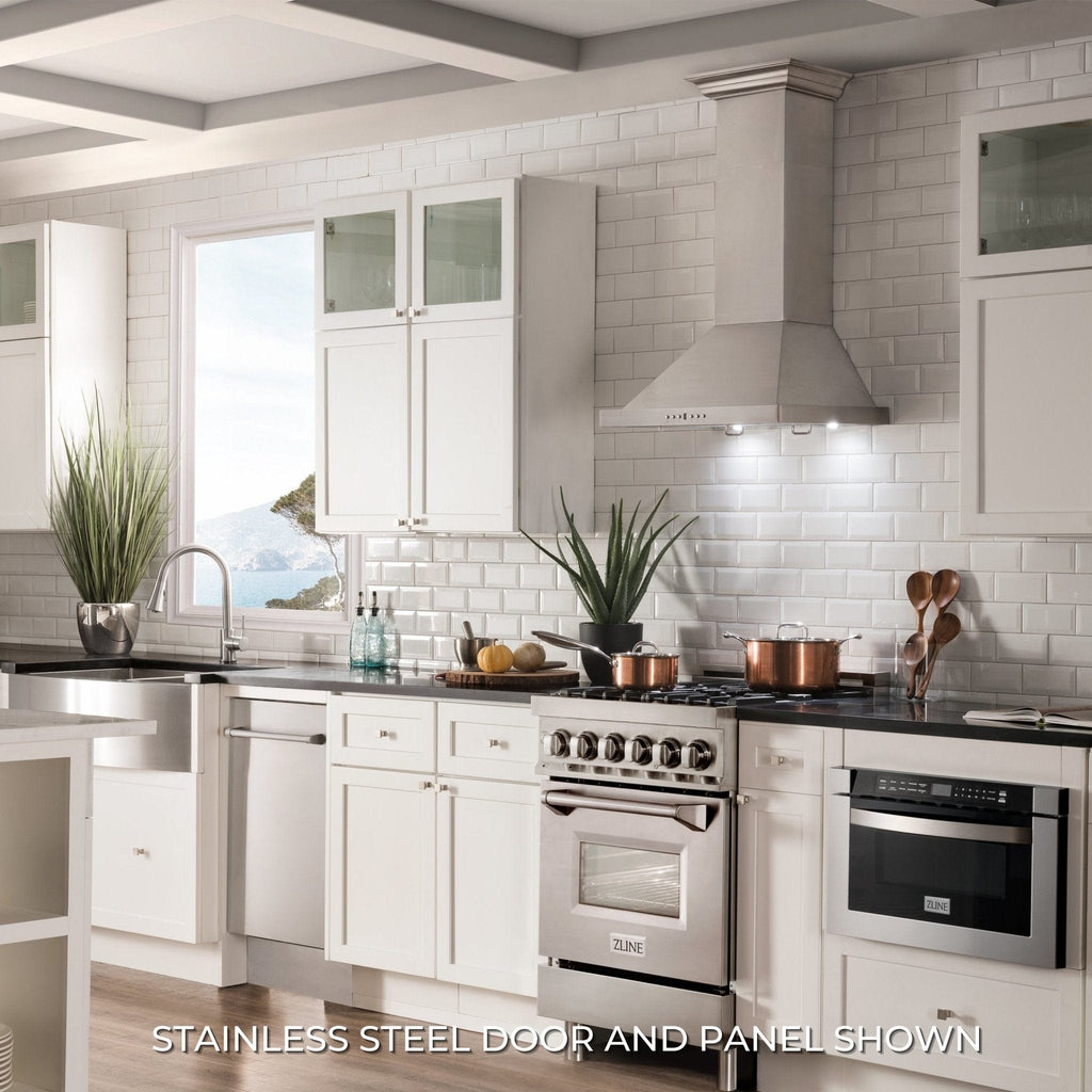 ZLINE 24" Professional Dual Fuel Range in White Matte RAS-WM-24