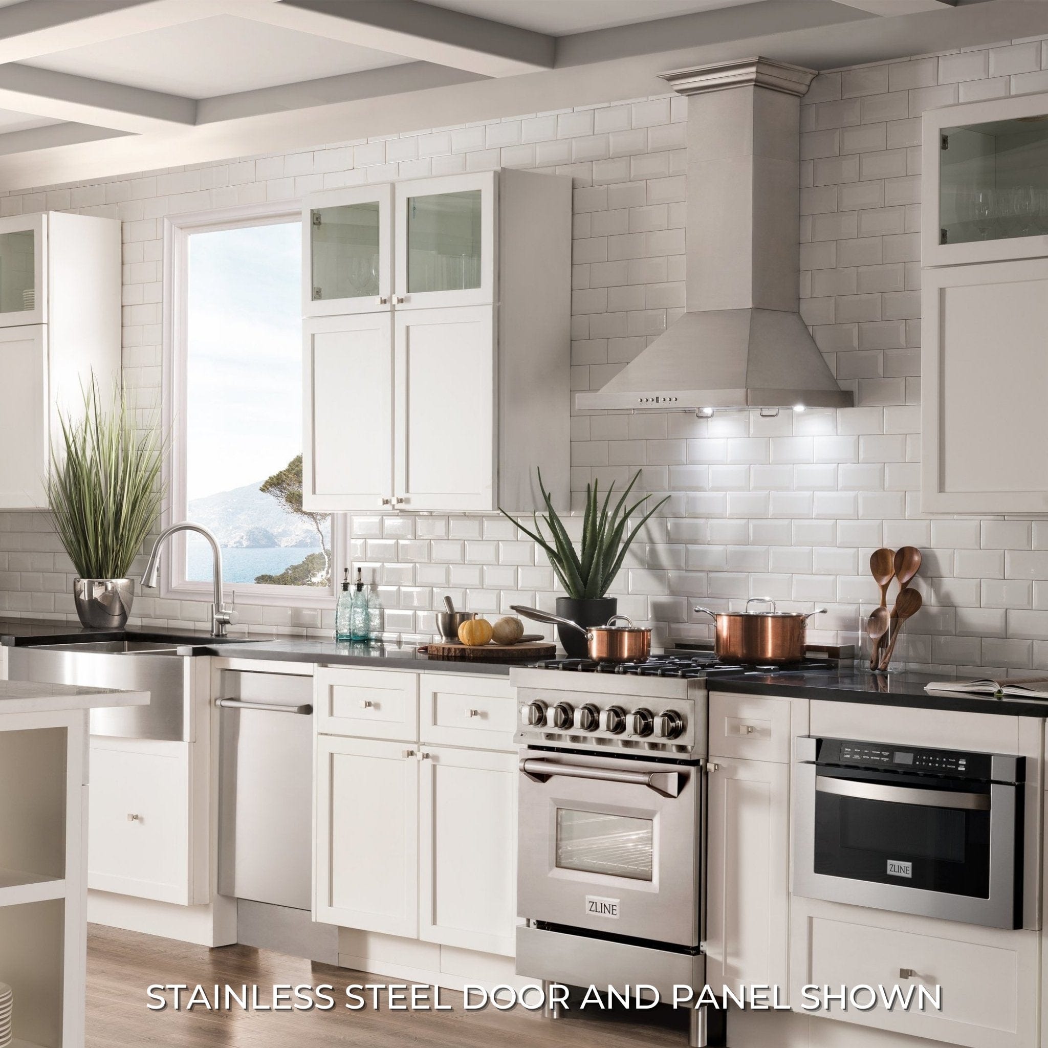 ZLINE 24" Professional Dual Fuel Range in White Matte RAS-WM-24
