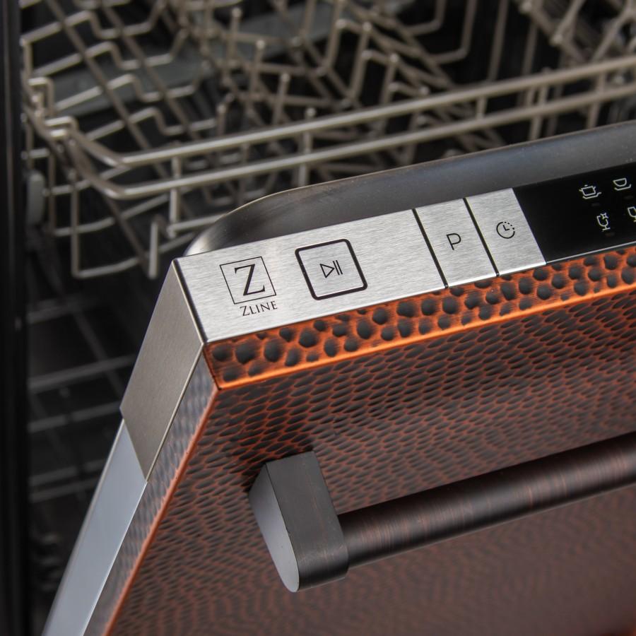 ZLINE 24" Top Control Dishwasher, Stainless Steel Tub, DW-HH-H-24