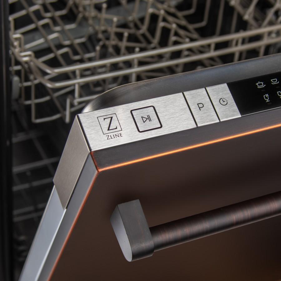 ZLINE 24" Top Control Dishwasher, Stainless Steel Tub, DW-ORB-H-24