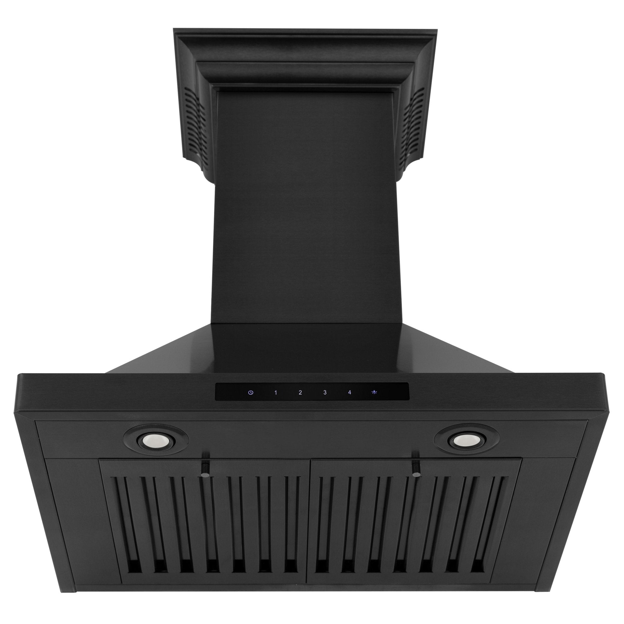 ZLINE 24" Wall Black Stainless Range Hood, Crown Sound, BSKBNCRN-BT-24