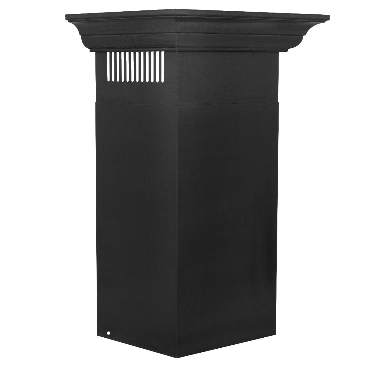 ZLINE 24" Wall Mount Range Hood In Black Stainless Steel With Crown Molding, BSKBNCRN-24