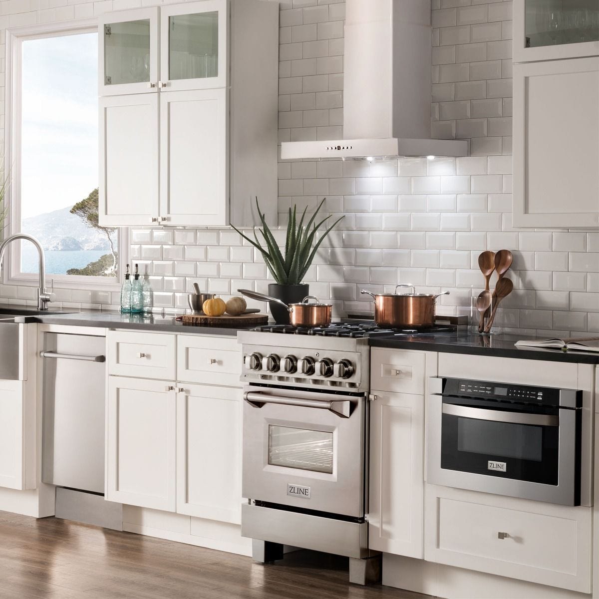 ZLINE 24" Wall Mount Range Hood In Stainless Steel, KE-24