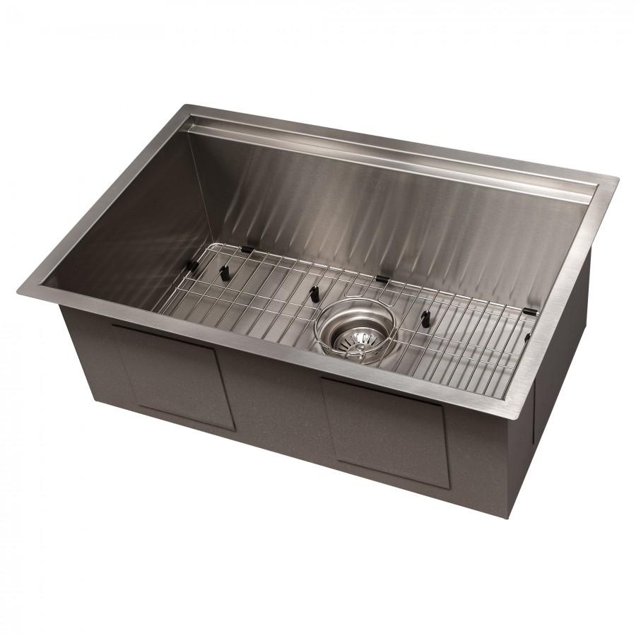 ZLINE 27" Undermount Single Bowl Ledge Sink Stainless Steel, SLS-27
