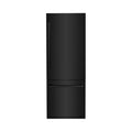 ZLINE 30" 16.1 cu. ft. Built-In 2-Door Bottom Freezer Refrigerator with Internal Water and Ice Dispenser in Black Stainless Steel-RBIV-BS-30