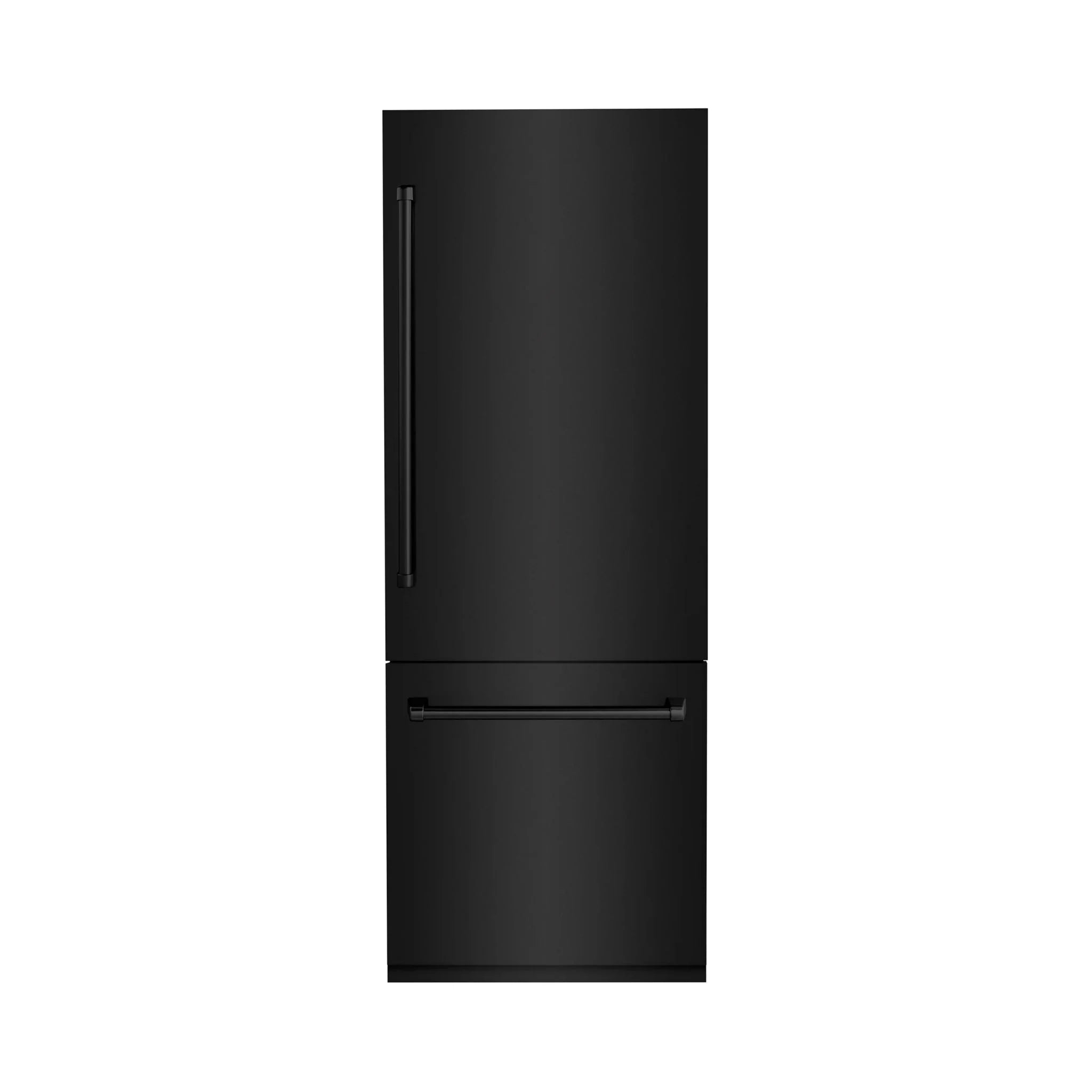 ZLINE 30" 16.1 cu. ft. Built-In 2-Door Bottom Freezer Refrigerator with Internal Water and Ice Dispenser in Black Stainless Steel-RBIV-BS-30