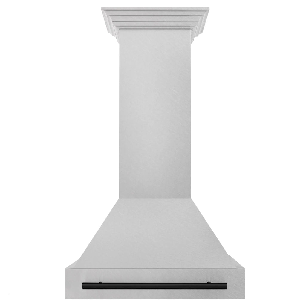ZLINE 30" Autograph DuraSnow Stainless Steel Hood 8654SNZ-30-MB