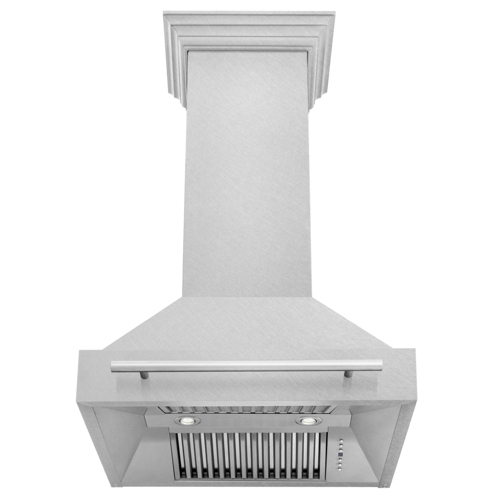 ZLINE 30" Autograph DuraSnow Stainless Steel Wall Range Hood 8654SNX-30