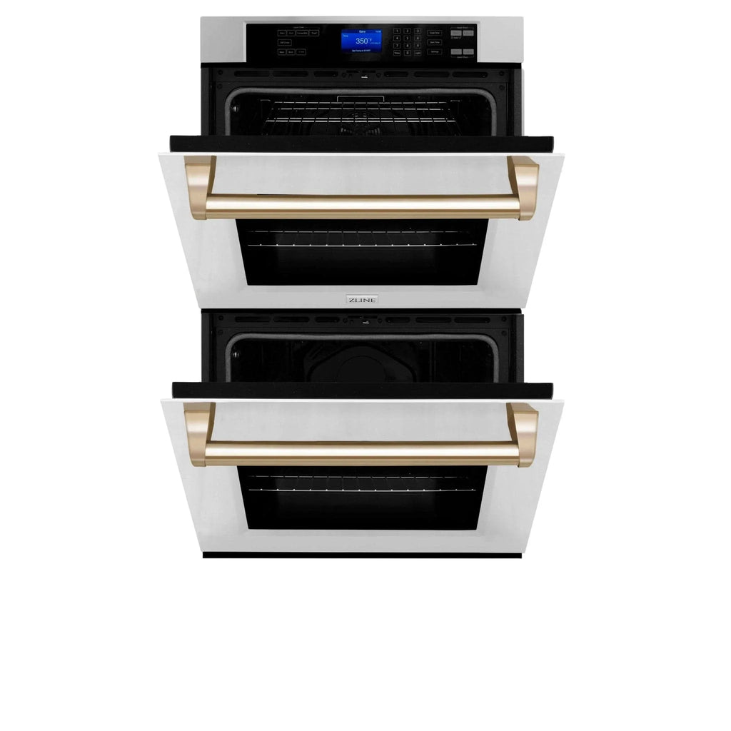 ZLINE 30" Autograph Edition Double Wall Oven with Self Clean and True Convection in Stainless Steel AWDZ-30-G