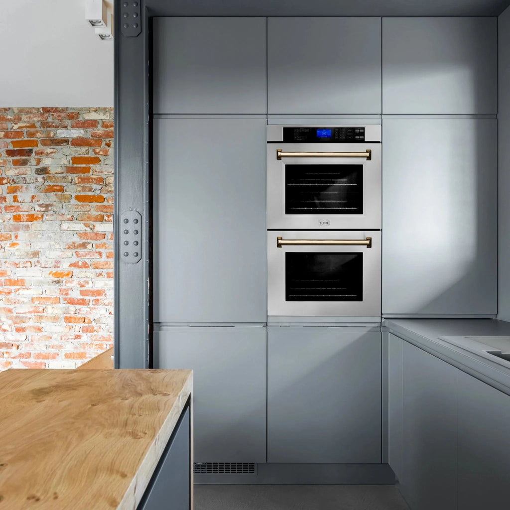 ZLINE 30" Autograph Edition Double Wall Oven with Self Clean and True Convection in Stainless Steel AWDZ-30-G