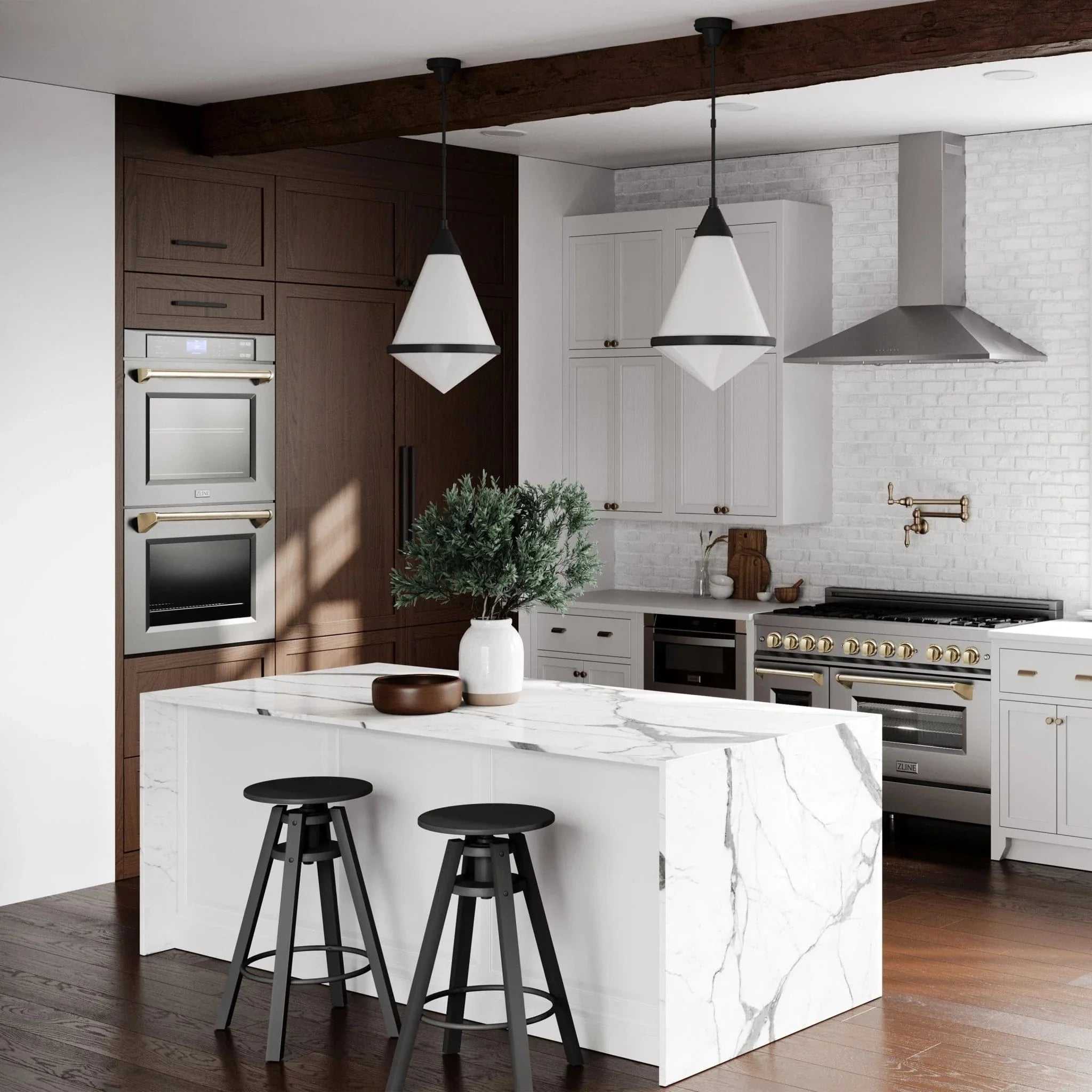 ZLINE 30" Autograph Edition Double Wall Oven with Self Clean and True Convection in Stainless Steel AWDZ-30-G