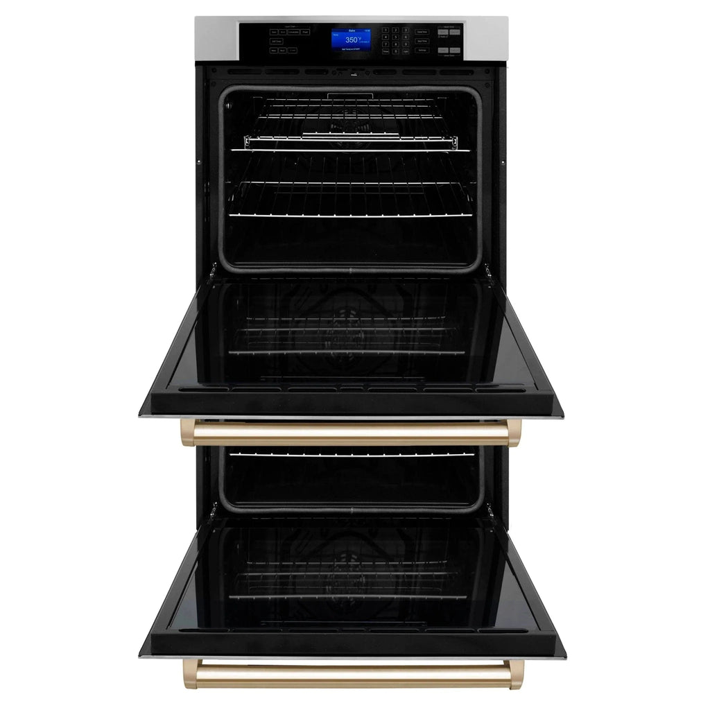 ZLINE 30" Autograph Edition Double Wall Oven with Self Clean and True Convection in Stainless Steel AWDZ-30-G