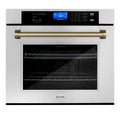 ZLINE 30" Autograph Edition Single Wall Oven with Self Clean and True Convection in Stainless Steel AWSZ-30-CB