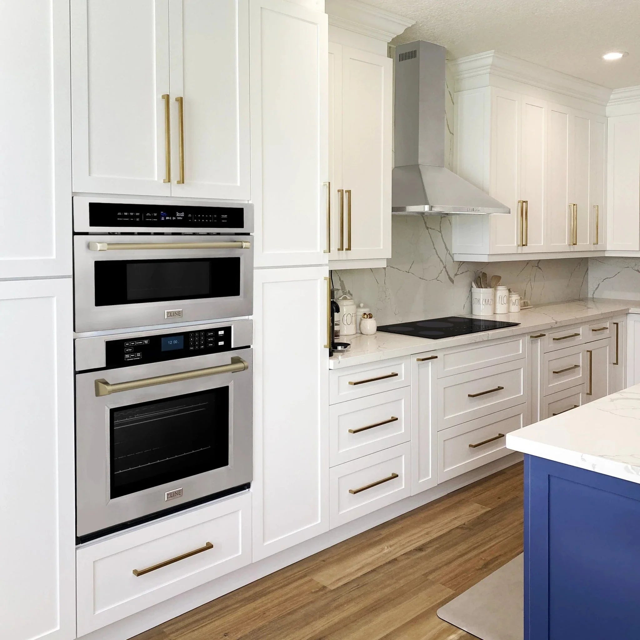 ZLINE 30" Autograph Edition Single Wall Oven with Self Clean and True Convection in Stainless Steel AWSZ-30-CB