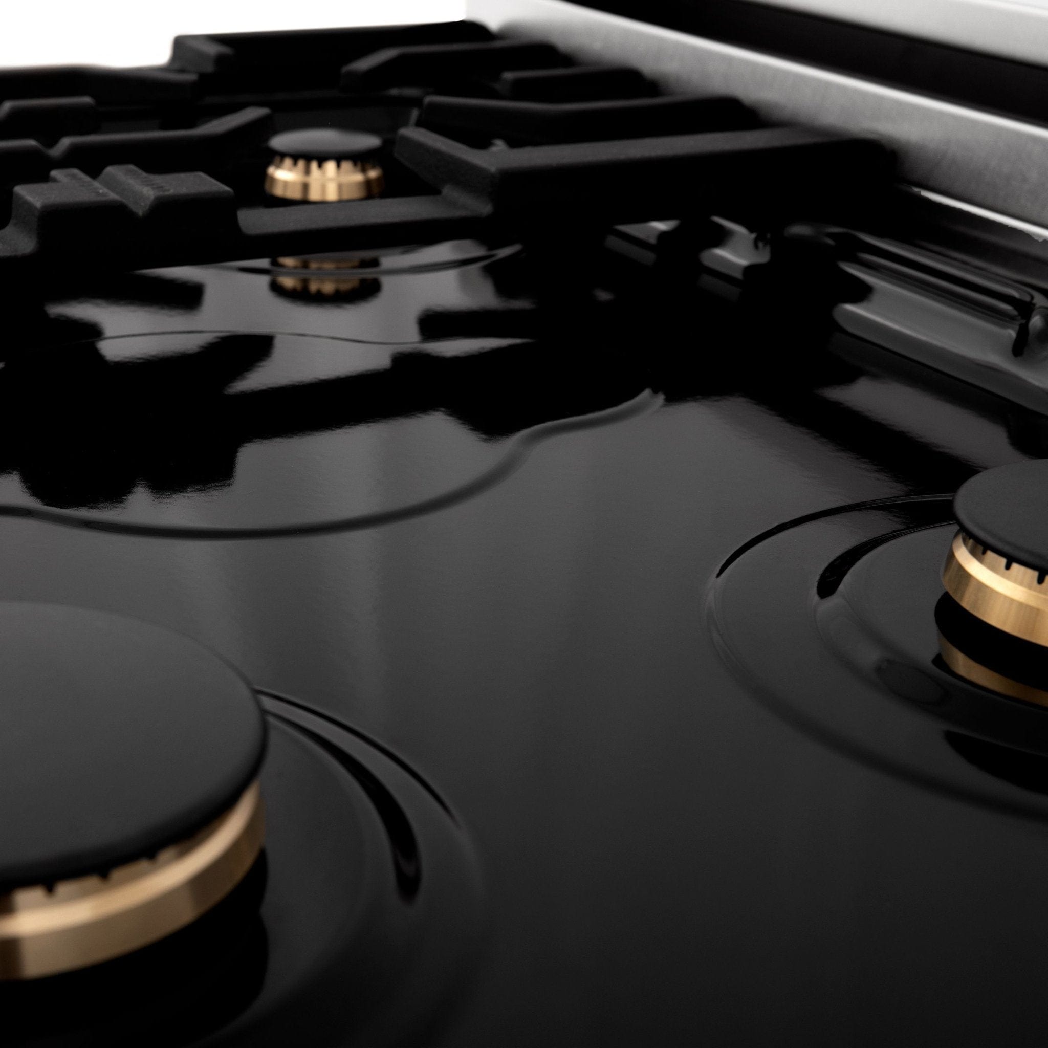 ZLINE 30" Autograph Porcelain Rangetop, Matte Black Accents, RTZ-30-MB