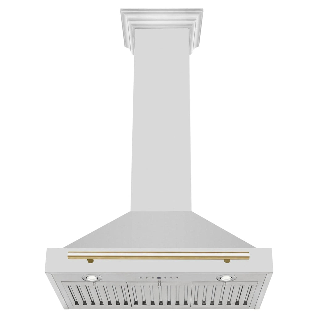 ZLINE 30" Autograph Stainless Wall Range Hood KB4STZ-30-G