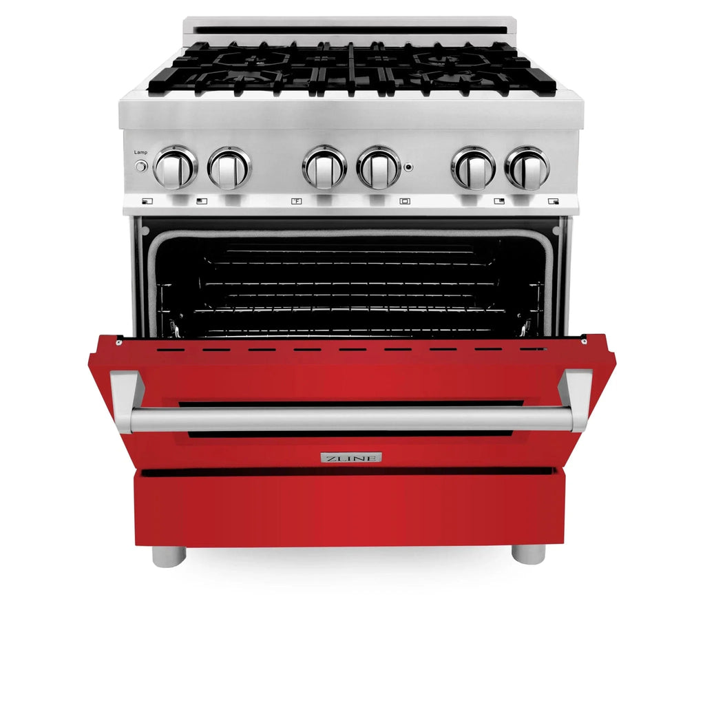 ZLINE 30" Bundle Range RA-RM-30 & Wall Range Hood KB-30, 2KP-RARMRH30