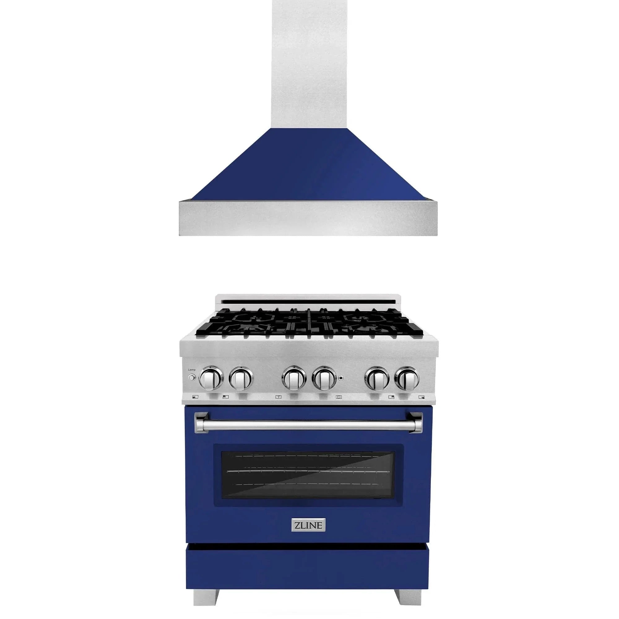 ZLINE 30" Bundle Range RAS-BG-30 & Range Hood 8654BG-30, 2KP-RASBGRH30