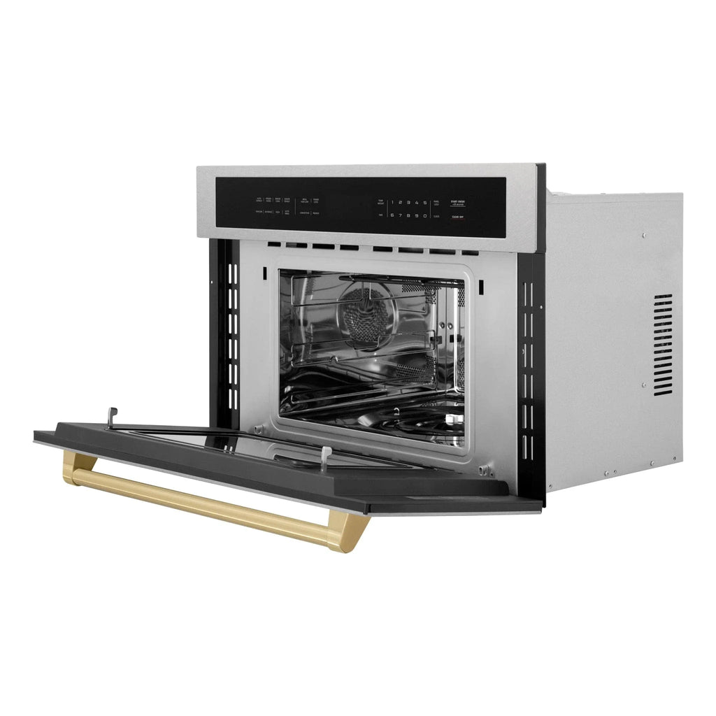 ZLINE 30” Convection Microwave, Stainless Steel, Bronze MWOZ-30-SS-CB