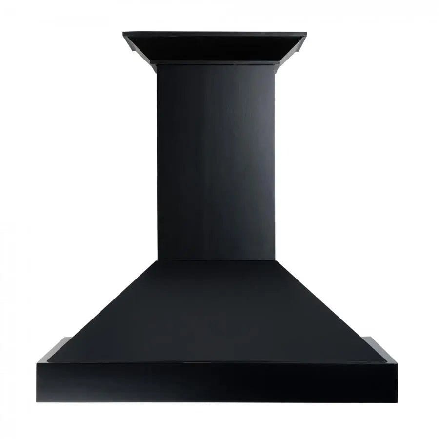 ZLINE 30" Designer Series Wooden Wall Range Hood in Black, KBCC-30