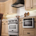 ZLINE 30" Designer Series Wooden Wall Range Hood in Black, KBCC-30