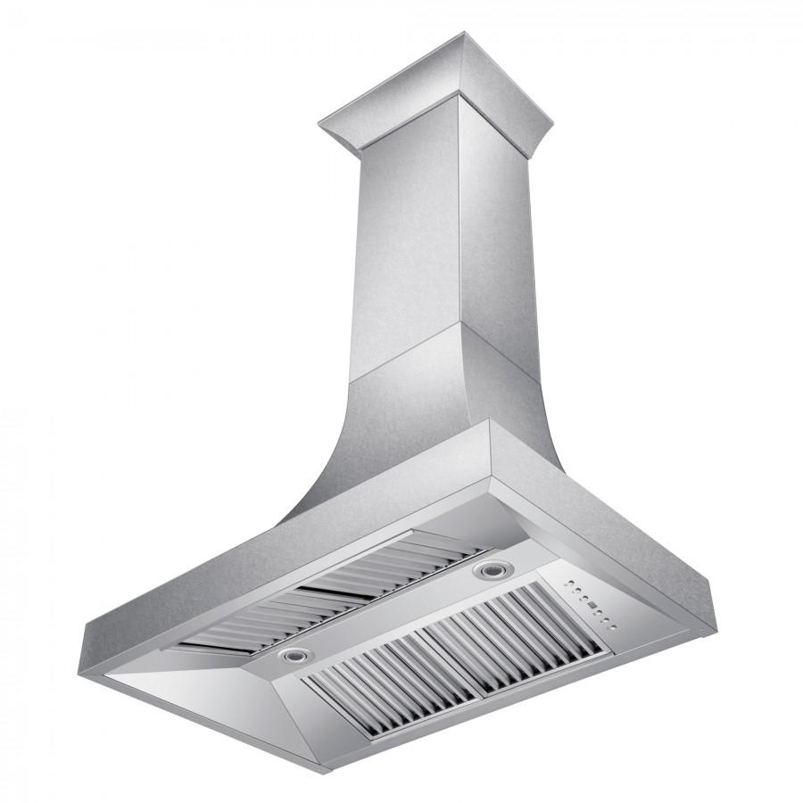 ZLINE 30" Designer Snow Stainless Finish Wall Range Hood, 8632S-30