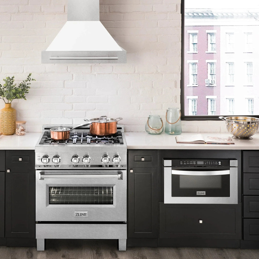 ZLINE 30" DuraSnow® Stainless Steel Range Hood 8654SNX-WM-30