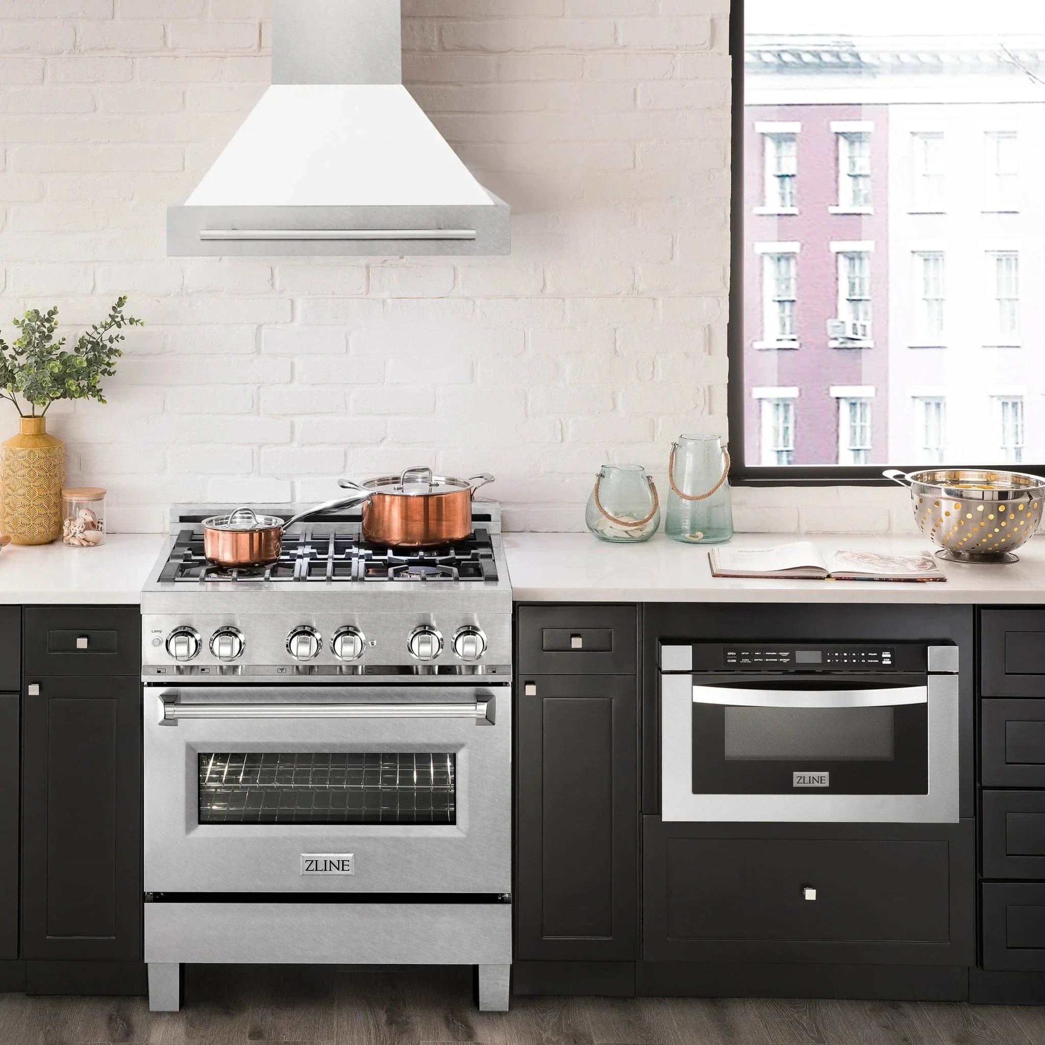 ZLINE 30" DuraSnow® Stainless Steel Range Hood 8654SNX-WM-30