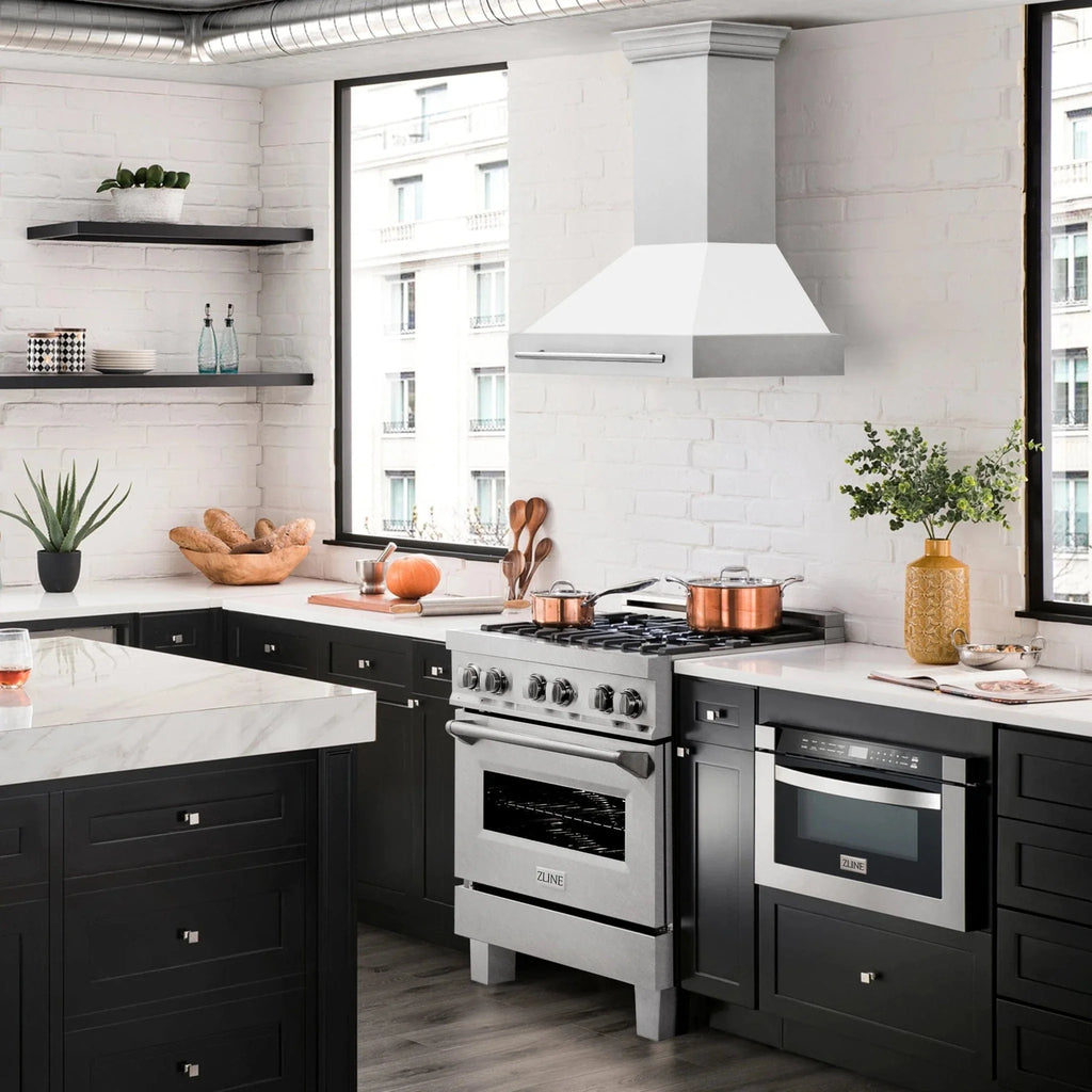 ZLINE 30" DuraSnow® Stainless Steel Range Hood 8654SNX-WM-30
