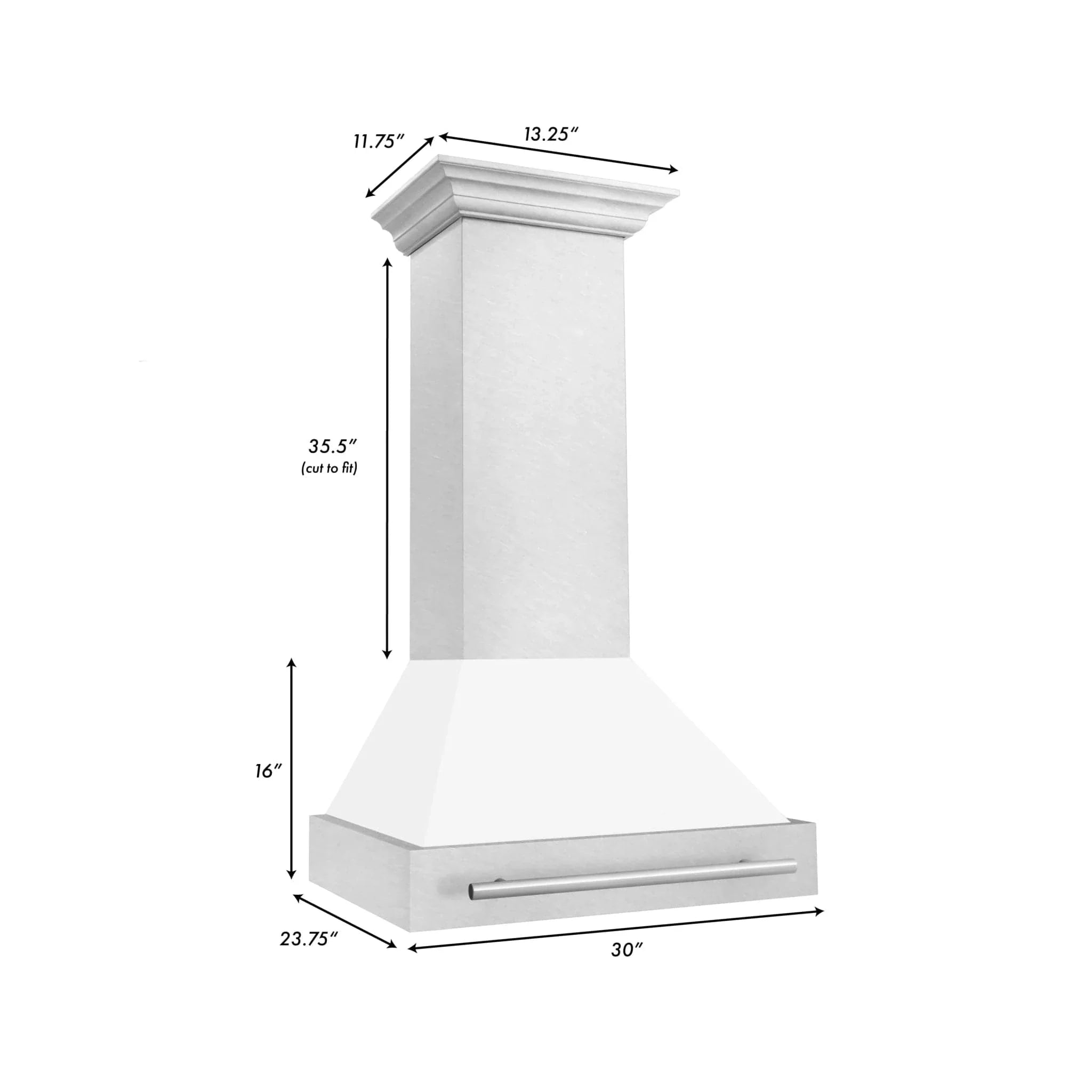 ZLINE 30" DuraSnow® Stainless Steel Range Hood 8654SNX-WM-30