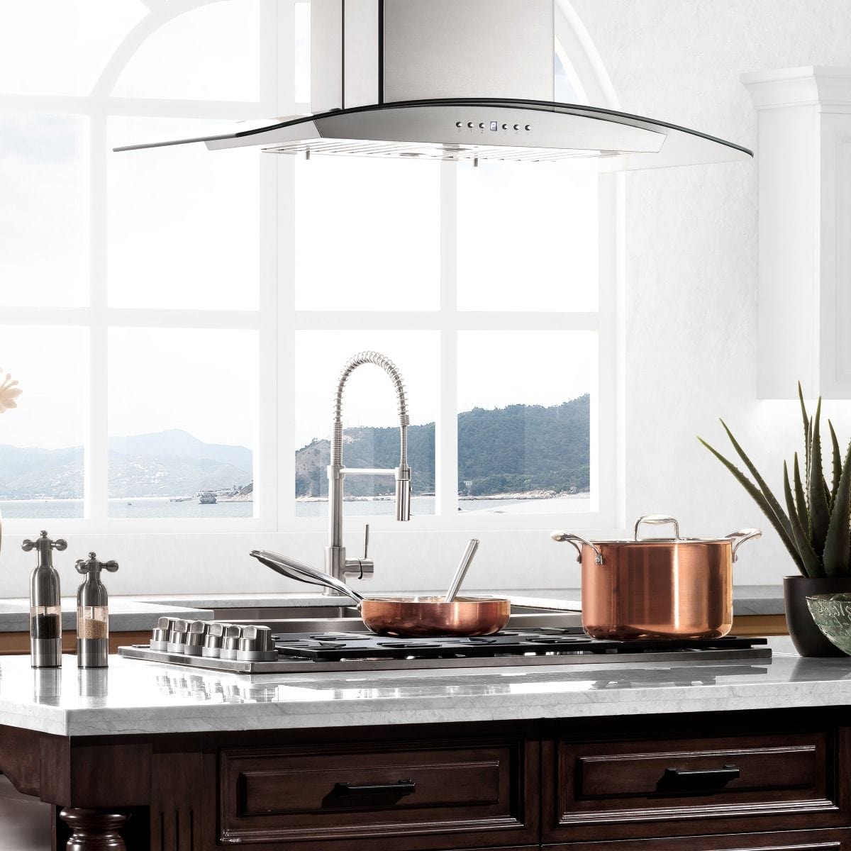 ZLINE 30" Gas Cooktop with 4 Gas Brass Burners RC-BR-30