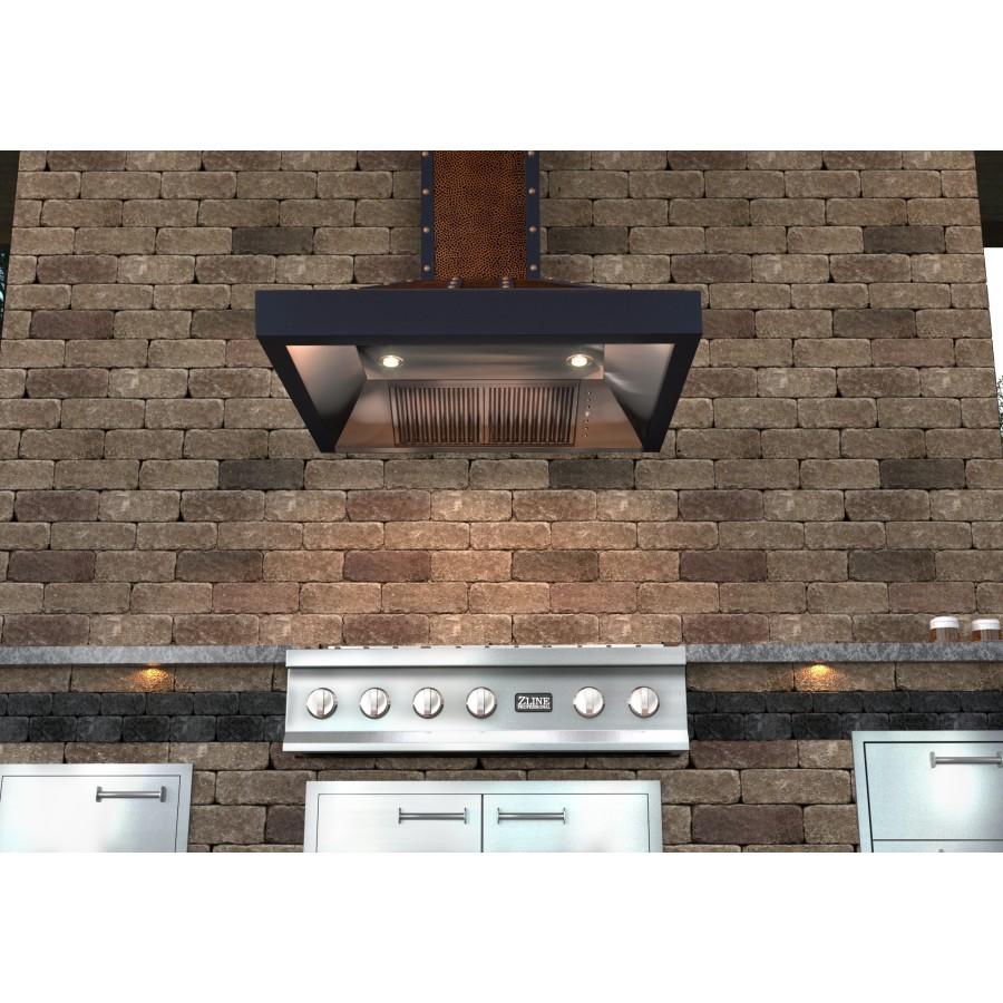 ZLINE 30" Hand-Hammered Copper Finish Wall Range Hood, 655-HBBBB-30