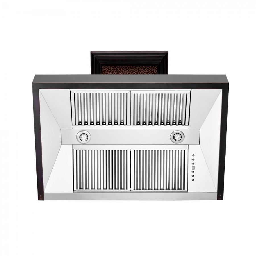 ZLINE 30" Hand-Hammered Copper Finish Wall Range Hood, 655-HBXXX-30