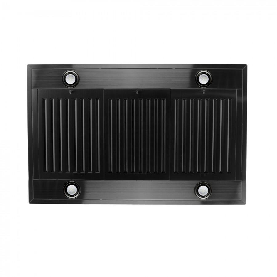 ZLINE 30" Island Mount Range Hood in Black Stainless Steel (BSKE2iN-30)