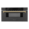 ZLINE 30" Microwave Drawer, Black Stainless, Bronze MWDZ-30-BS-CB