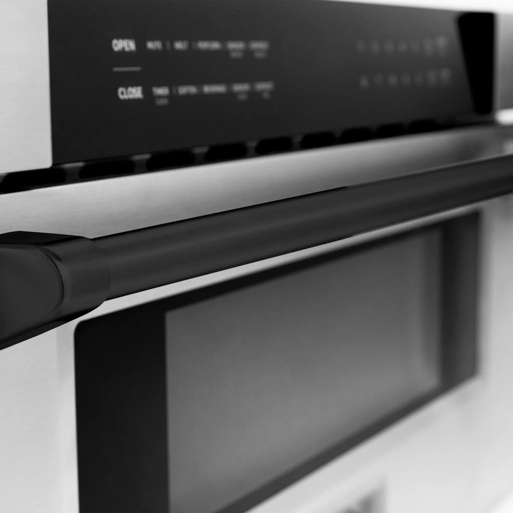 ZLINE 30" Microwave Drawer, Stainless Steel, Black MWDZ-30-MB