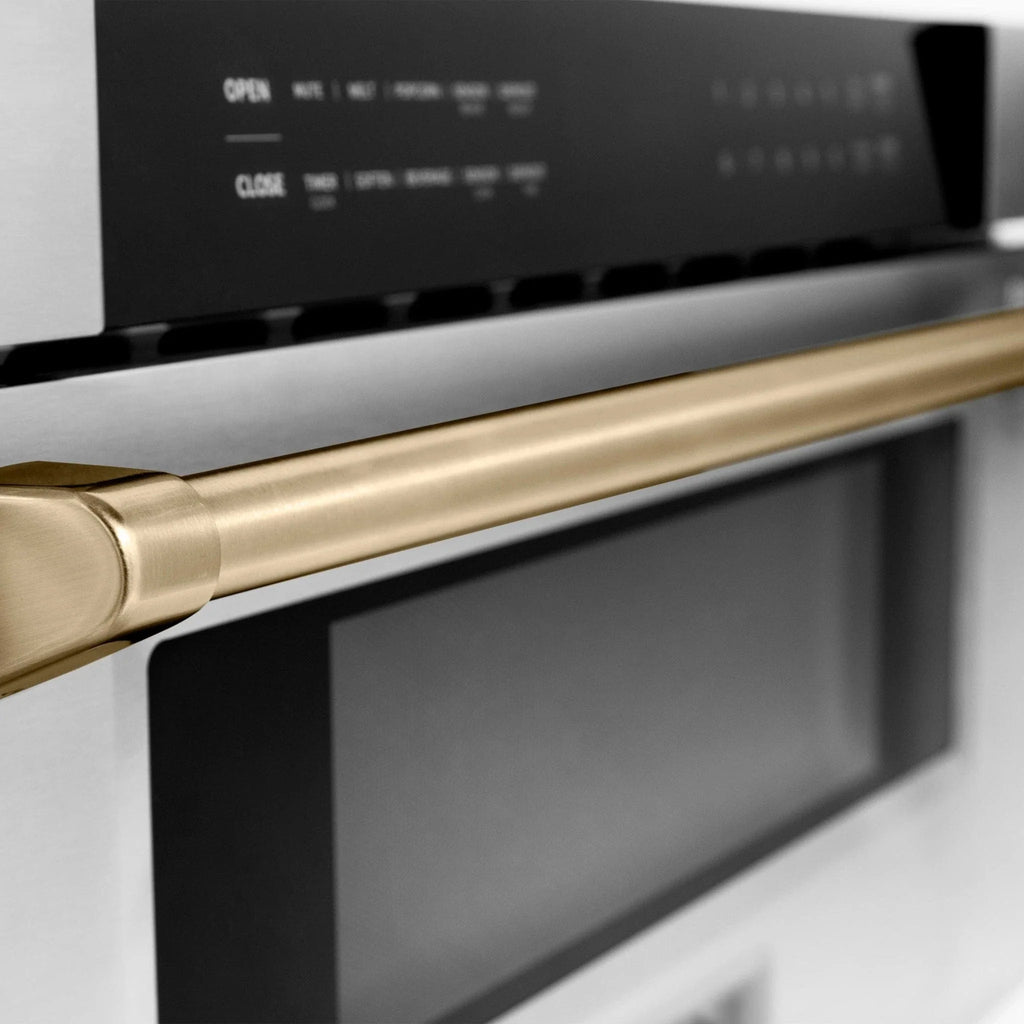 ZLINE 30" Microwave Drawer, Stainless Steel, Gold MWDZ-30-G