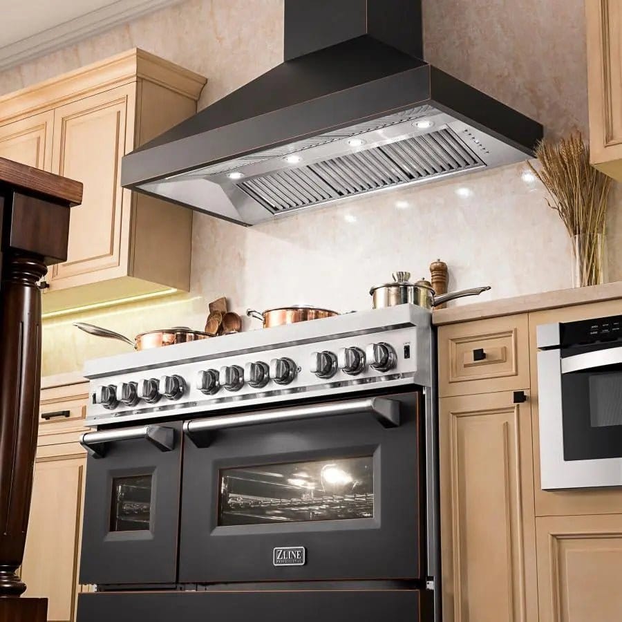 ZLINE 30" Oil-Rubbed Bronze Wall Range Hood, 8667B-30