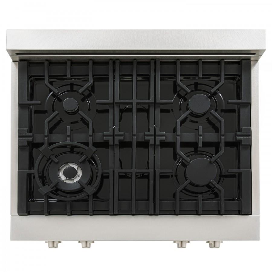 ZLINE 30" Porcelain Rangetop, DuraSnow, Stainless Steel, RTS-30