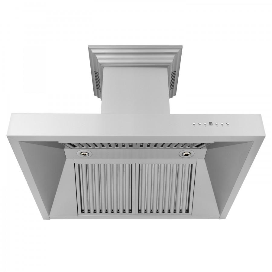 ZLINE 30" Professional Wall Range Hood, Built-in CrownSound® Bluetooth Speakers, 697CRN-BT-30